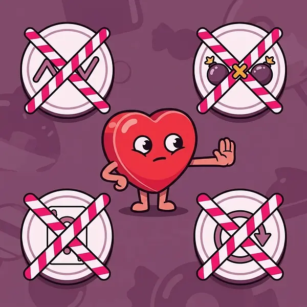 Errori comuni sulle regole di Sweet Bonanza: quattro schede barrate — linea di pagamento, moltiplicatori moltiplicati, jolly, giri automatici